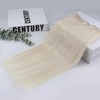 Fshine Clip in Human Hair Extensions 12 Inch Straight White