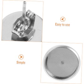 DOITOOL 20Pcs Earring Bezel Setting Blank Tray Metal Supplies for DIY Jewelry Making Versatile and Lightweight Earring Accessories Easy to Clean and Assemble for Personal Designs