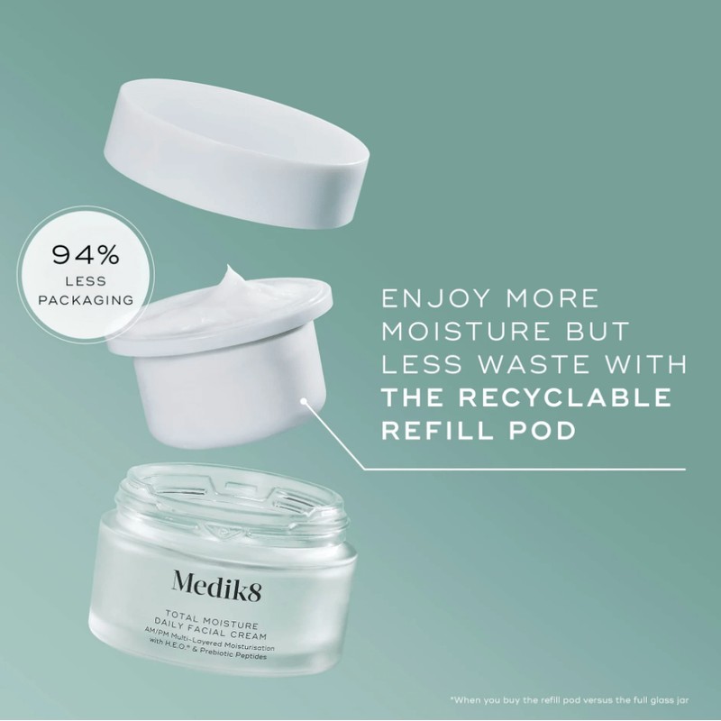 Medik8 Total Moisture Daily Facial Cream Refill 50ml