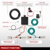 Nilight 4 Pin Trailer Wiring Harness Kit 56468 Vehicle Standard
