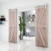 TSMST 7FT Sliding Barn Door Hardware Kit, Stainless Steel Heavy