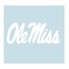 Craftique Mississippi Decal (WHT OLE MISS DECAL (3",4",6",12",18"), 12 in)