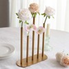 Tableclothsfactory Gold Metal Minimalist Bud Vase Centerpiece, 5-Tubes Single Stem