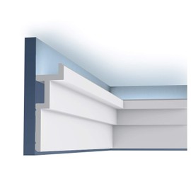 Orac Decor C396 | Purotouch High Density Polyurethane Crown Moulding | Primed White | 7-1/2in Face x 78in Long