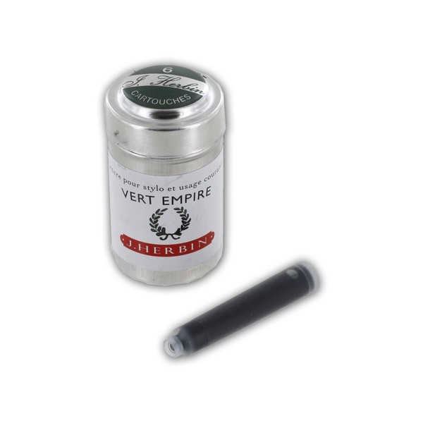 J. Herbin Refills Vert Empire Fountain Pen Cartridge - H201-39