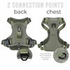 TUG Dog Harness with 2 Leash Connection Points | Adjustable,