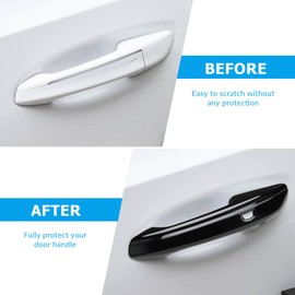 DLOVEG Exterior Door Handle Cover Compatible for 2020 2021 2022 2023 2024 2025 CT5 Accessories 2026 Door Handle Protectors (Glossy Black)