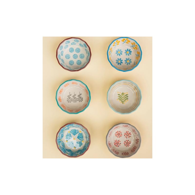 Tranquillo Set of 6 Baking Cups Muffin Mould Retro Red