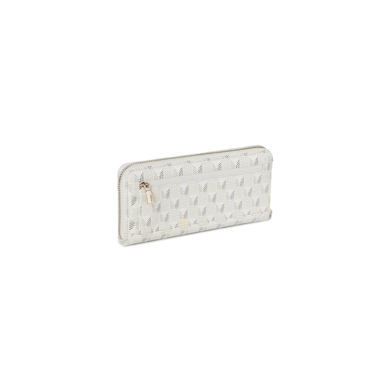 GUESS G Wave Large Zip Around Wallet, Stone Logo