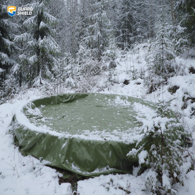 GUARD SHIELD Round Tarp 8 Feet Waterproof Heavy Duty Circle