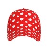 Valentine Heart Pattern Hats Women Men Valentines Day Baseball Cap