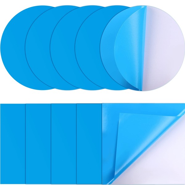Outus 10 Pieces Pool Patch Repair Kit PVC Inflatable Pool Float Patches for Above Ground Pools Blow up Pool Liner Patch Kit for Pool Toy Inflatable Swimming Pool Products (Blue)
