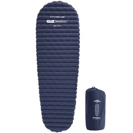 Soomloom Camping Air Mat GRADED 6.0 High R Value Insulation Low Temperature Cold Resistant Air Pump Bag Included Compact Lightweight 21.2 oz (600 g) Portable Air Bed Car Sleeping Climbing Disaster