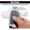 QZXIAOGU Compatible with Dodge Key Fob Cover with Keychain Soft