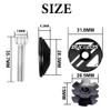 BUCKLOS Bicycle Headset Top Cap and Star Nut, Fits 1-1/8"