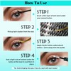Eyelash Extensions, 280 Pieces, DIY Lash Clusters, 50D D Curl
