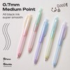 WRITECH Retractable Gel Ink Pens: 0.7mm Fine Point Black-Ink Aesthetic