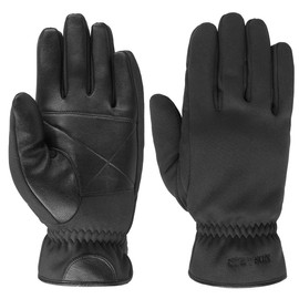 Stetson Conductive Goat Nappa Leather Gloves Finger Gloves with Lining, black