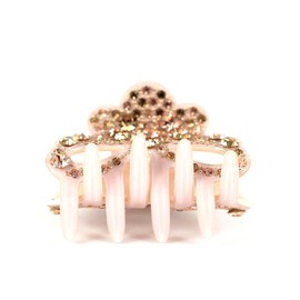 CHRYSE Austrian Rhinestone Hair CLAMP Claw Clip Barrette Pony Holder C701 Pink