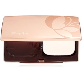 Papilio Serum Powder Foundation EX Case (with Sponge), Aging Care Powder Foundation, Glossy Skin Beauty Ingredient