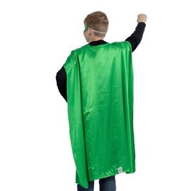 Everfan Men's Polyester Satin Superhero Cape 38" LX48 W Green