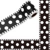 Whaline 32.8ft Dot Bulletin Board Borders Black White Dot Die-Cut