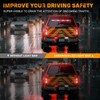 XRIDONSEN 35 inch Traffic Advisor Red White Emergency Light Bar
