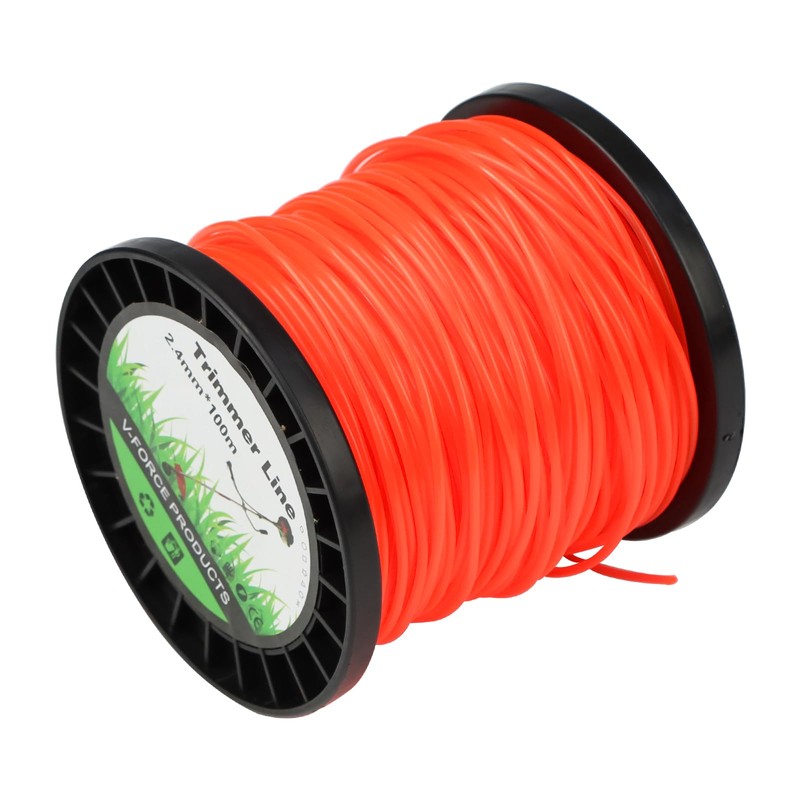 Strimmer Wire 2.4mm x 100m Heavy Duty Round Strimmer Line,