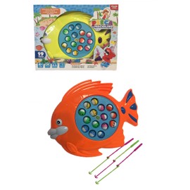 Game Fishing Fish Fishing, Fish Fishing, Fish Toy Fishing Minnies with Music Game Society Games with Fishing Rod for Children, Assorted Colours, Random Colour