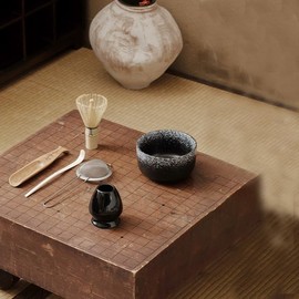 6PCS Matcha Whisk Set,Matcha Set Including Handmade Matcha Wisk,Matcha Whisk Stand,Matcha Bowl,Matcha Whisk,Spoon and Matcha Sifter Traditional Tea Ceremony Matcha Set is Suitable for Tea Lovers