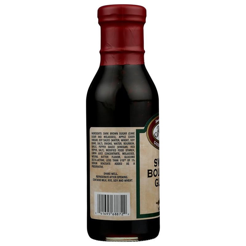 Braswell Sweet Bourbon Glaze 12 oz. Bottle (Pack of 6)