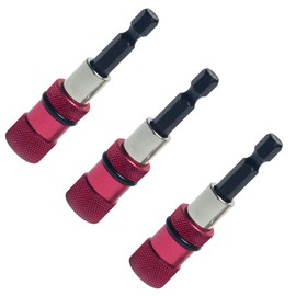 Oiieco 3Pcs Magnetic Bit Holder Drill Bit Extension Set, Quick Release Bar Screwdriver Bit Holder for Impact Driver,1/4 Inch Hex Shank,Screwdriver Bit Holder for Electric Drill Screwdriver