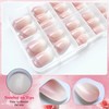 AddFavor 240pc Ombre Oval Press on Nails Short Fake Nails