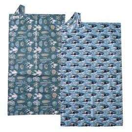 Baby Diaper Changing Pad Wipeable Portable Changing Pad, Foldable Travel Changing Mat for Baby, Newborns Toddlers Shower Gifts 2Pack（Cactus, 16"x27.6")