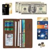 Kattee Men's Vintage Genuine Leather Long Wallet for Checkbook Credit