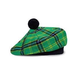 UMAM Scottish Traditional Tam o' Shatner 100% Wool Tammy Hat Flat Bonnet Kilt Many Tartans (Navy Blue)
