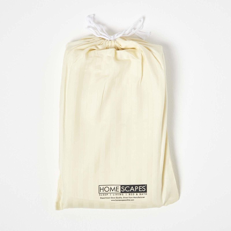 HOMESCAPES Yellow Cot Fitted Sheets 60 x 120 cm 2