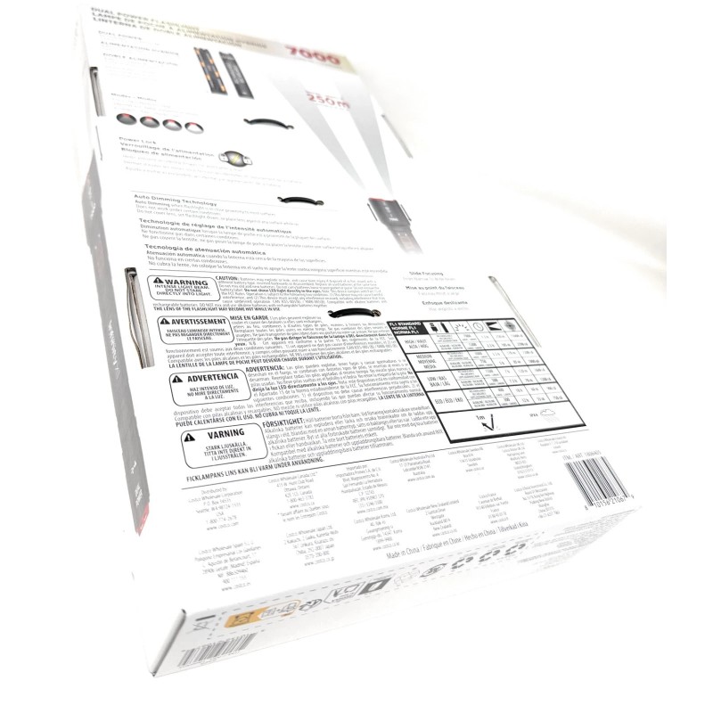 Infinity X1 7000L Dual Power Rechargeable Flashlight 7000 Lumen CREE