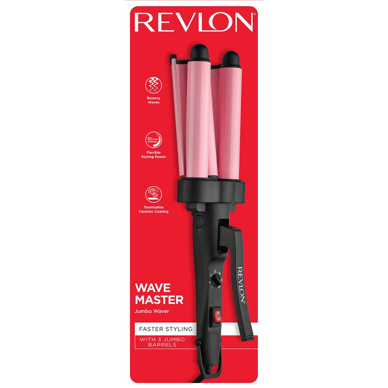 Revlon 3 Barrel Jumbo Hair Waver | Long-Lasting, Natural Looking