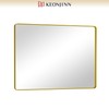 Keonjinn Gold Bathroom Mirrors for Over Sink, 40” x 30”