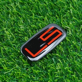 Side Pillar Roof Cab Emblem Badge Nameplates Sticker Replacement for 99-07 15036135 "LS 2Pc (Black Red)