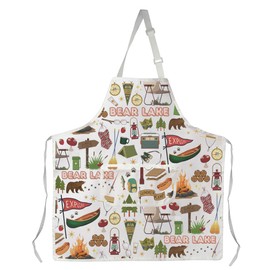 WSNANG Bear Lake Apron Bear Lake Travel Gift Bear Lake Utah Apron Utah Vacation Apron Utah Gift Big Bear Lake Souvenir Apron (CA Bear Lake Apron)