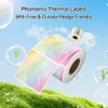 Phomemo Phomemo M110/M220/M221/M200/M120/M100/M108/M150/M250/M260 Etiketten, Thermalkreis Farbverlaufs-Etikett 50 x 50mm (1.96"