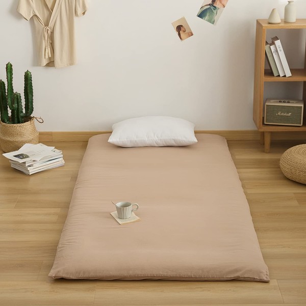 Sanko 429532-0017 Mattress Cover, Washable, Single, Beige, Sheet, Pastel Color,