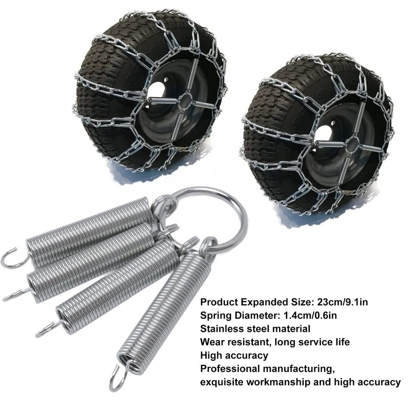 Tire Chain Tensioner Tightener, 1 Pair Stainless Steel Tire Chain