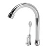 Foot Pedal Faucet Set Stainless Steel Hands Free Silver Touchless