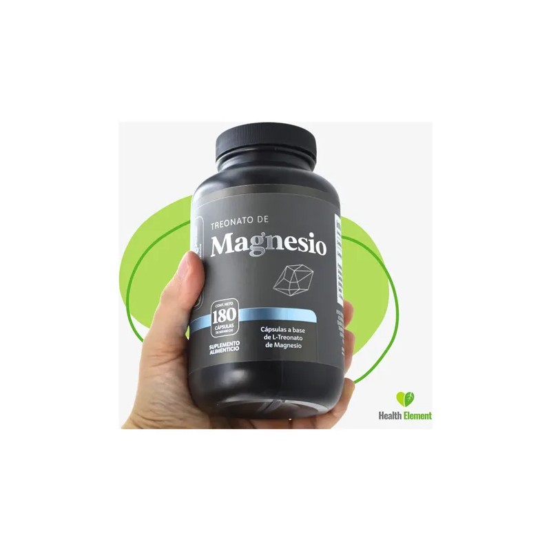 Treonato Magnesio Magnesium Threonate Vitaminas Mujer Hombre 180 Cápsulas Meses