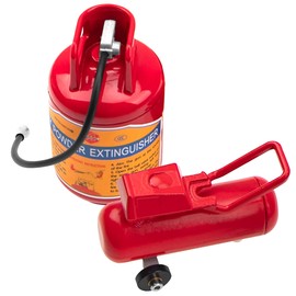 HIRCQOO 1/10 RC Simulation Metal Air Pump & Mini Gas Tank Decoration Accessories Compatible with Traxxas TRX-4 Tamiya CC01 Axial SCX10 II D90 Redcat Gen8 Gen7 1/10 RC Crawler