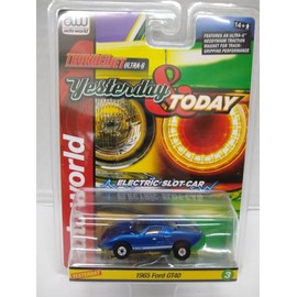 Auto World SC400-3B Yesterday & Today Series 1965 GT40 HO Scale Electric Slot Car - Blue