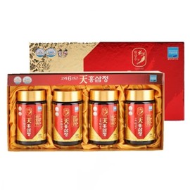 Korea Red Ginseng Promotion Corporation 6-year-old Korean red ginseng extract 240g x 4 bottles health functional food / 대한홍삼진흥공사 고려6년근 천홍삼정 240g x 4병 건강기능식품